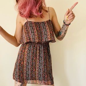 MNG by Mango mini boho paisley print day casual dress